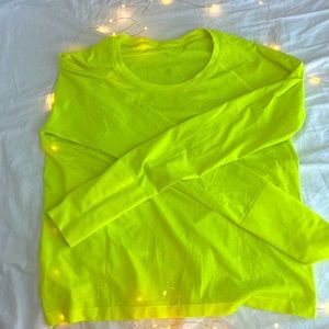 Lululemon Swiftly Tech Long Sleeve Shirt 2.0 *Race Length, 12, Neon Green